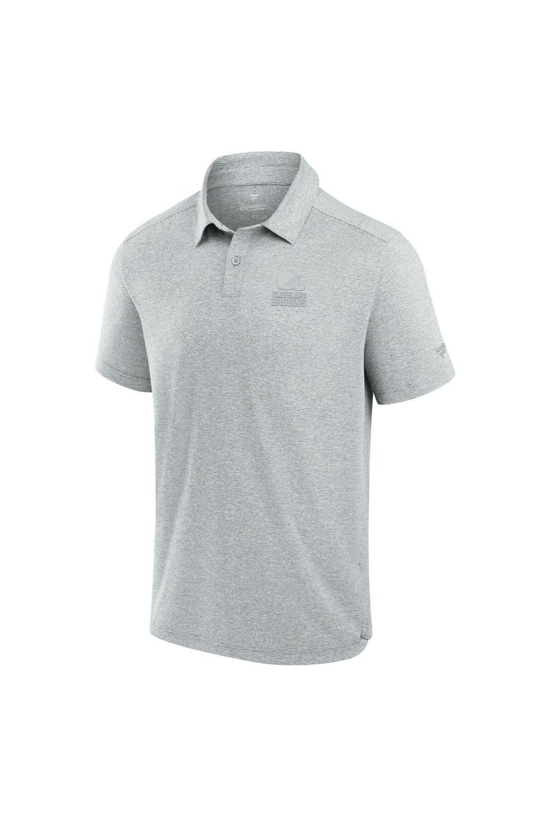 Men's Fanatics Signature Gray Cleveland Browns Front Office Tech Polo Shirt, Alternate, color, Gray
