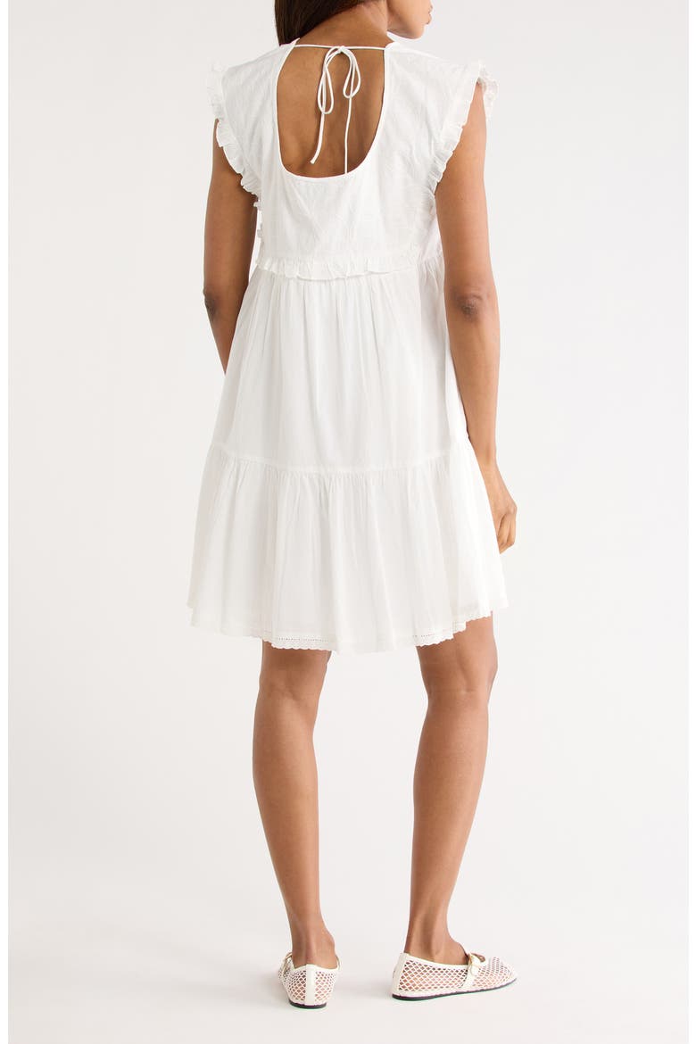 Nyla Woven Dress, Alternate, color, BLANC