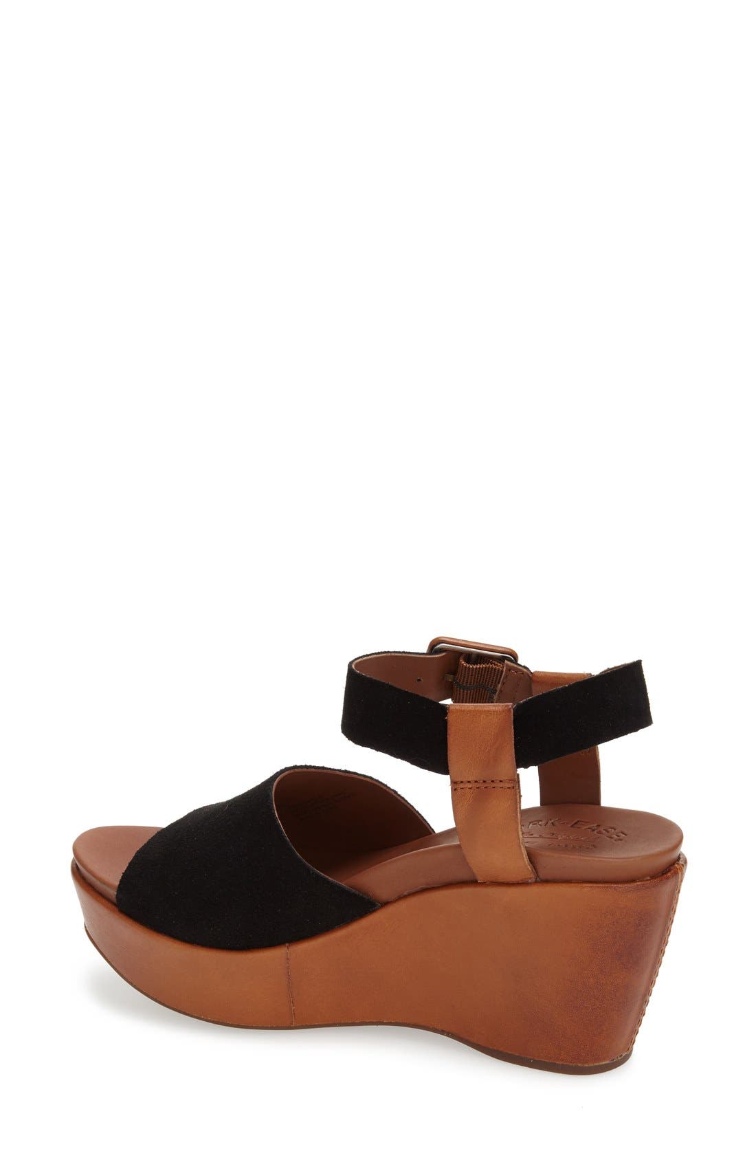 'Keirn' Platform Wedge Sandal, Alternate, color, BLACK
