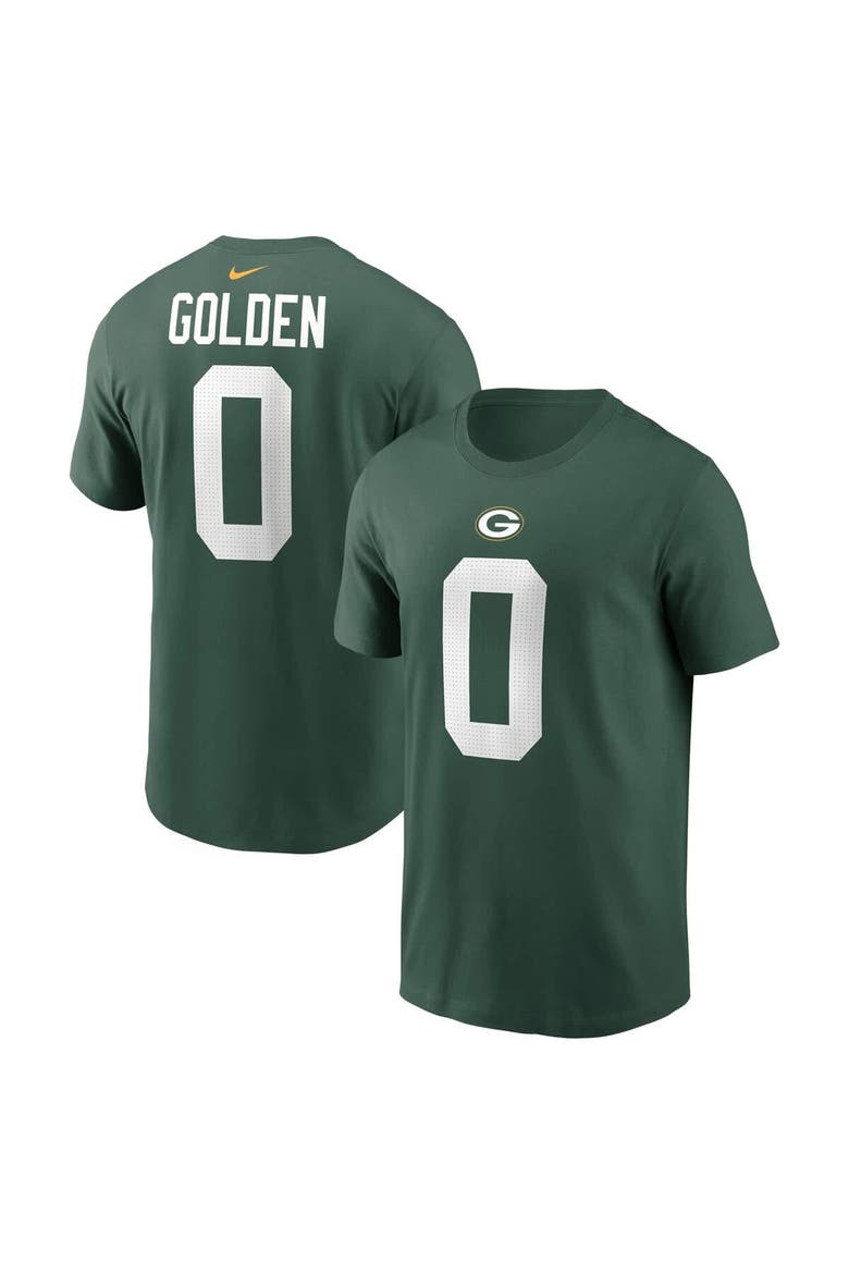 Men's Nike Matthew Golden Green Green Bay Packers Name & Number T-Shirt, Main, color, Green