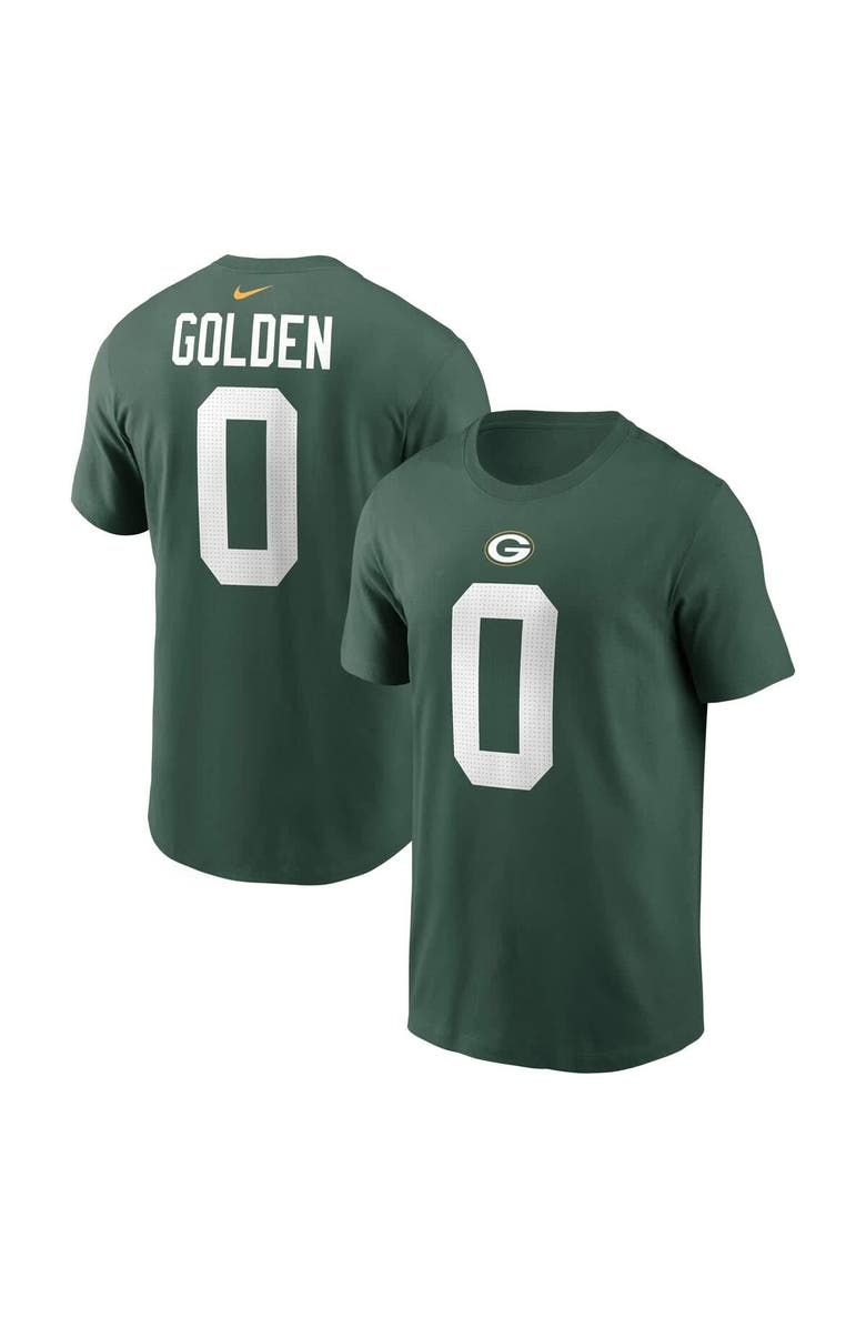 Nike Men's Nike Matthew Golden Green Green Bay Packers Name & Number T-Shirt, Main, color, Green