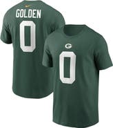 Nike Men's Nike Matthew Golden Green Green Bay Packers Name & Number T-Shirt
