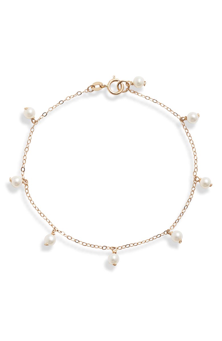 Poppy Finch Pearl Station Bracelet, Main, color, 
