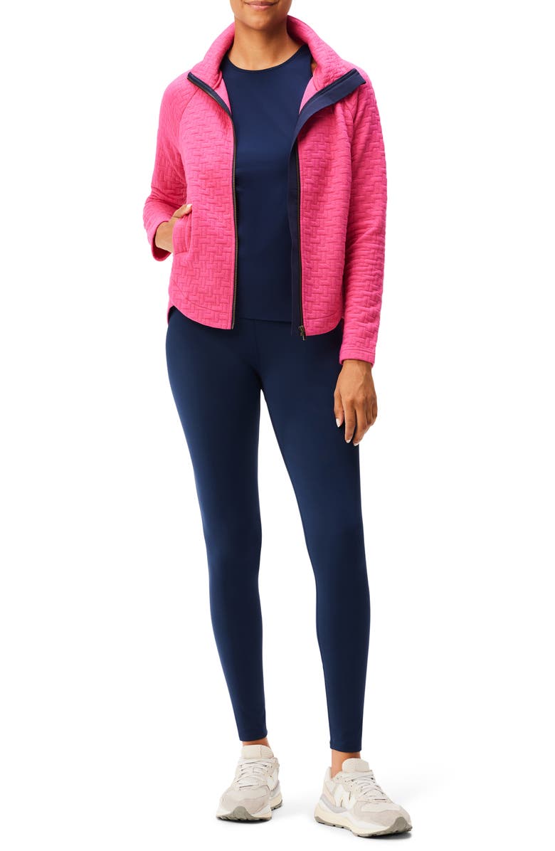 NZ ACTIVE by NIC+ZOE All Year Quilted Jacket, Alternate, color, Shocking Pink