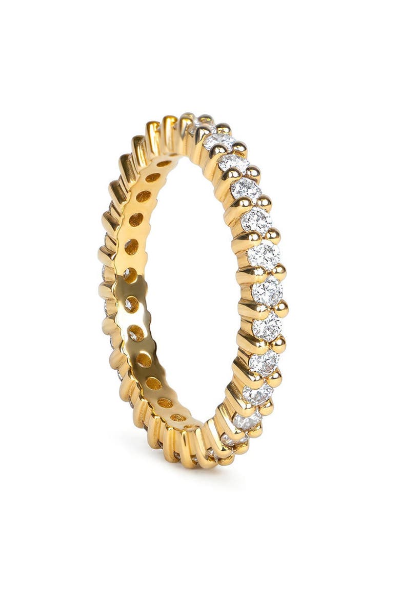 Eterna Diamond Ring, Alternate, color, Yellow Gold