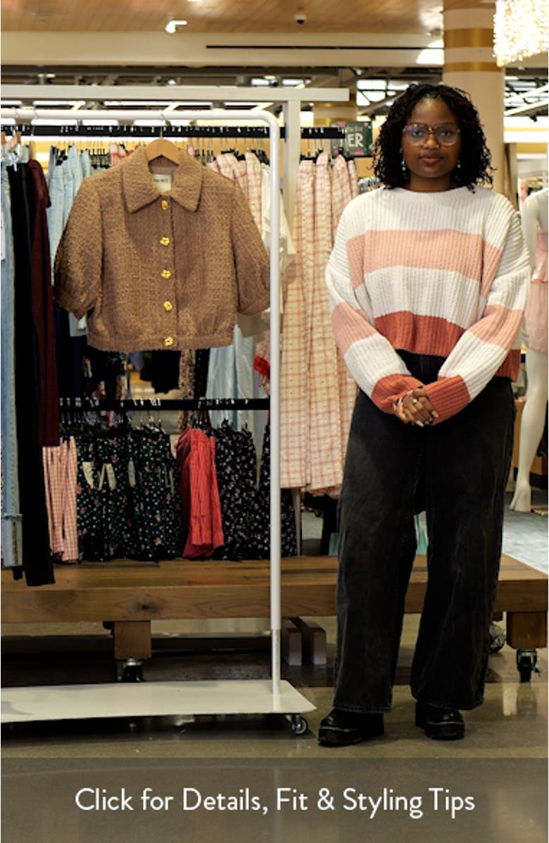 Cove Tweed Elbow Sleeve Crop Jacket, sales video thumbnail