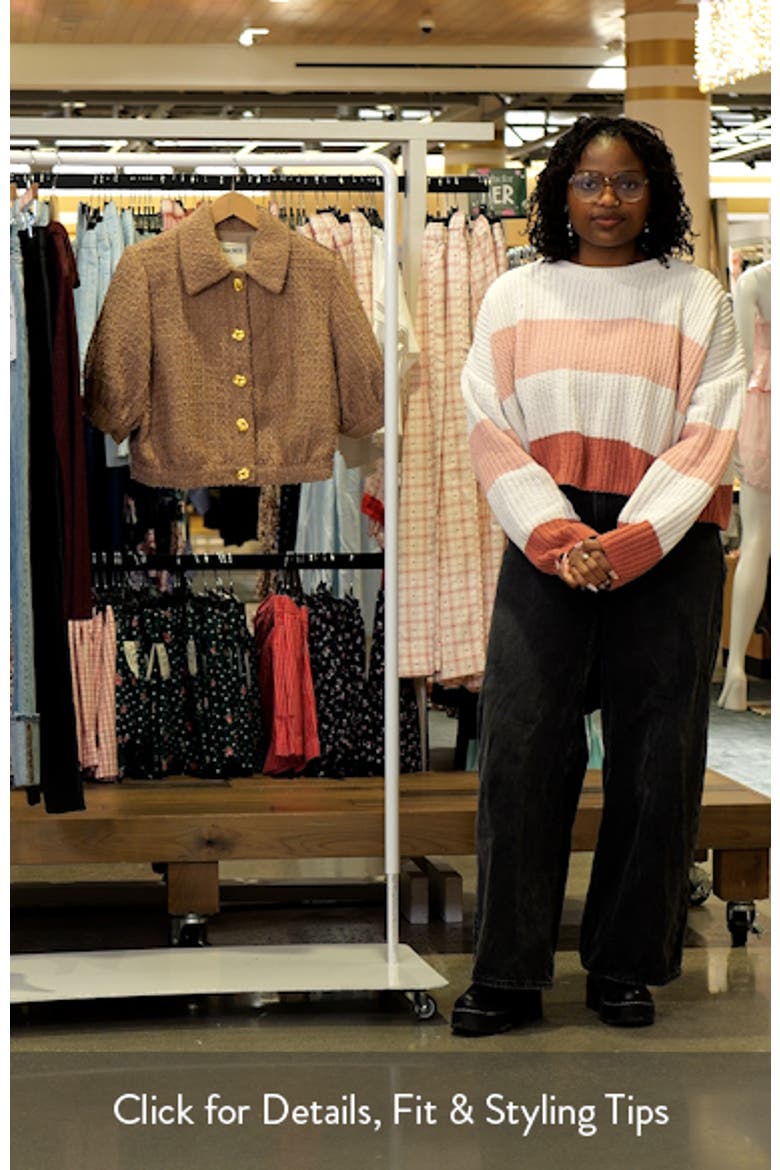 Cove Tweed Elbow Sleeve Crop Jacket video