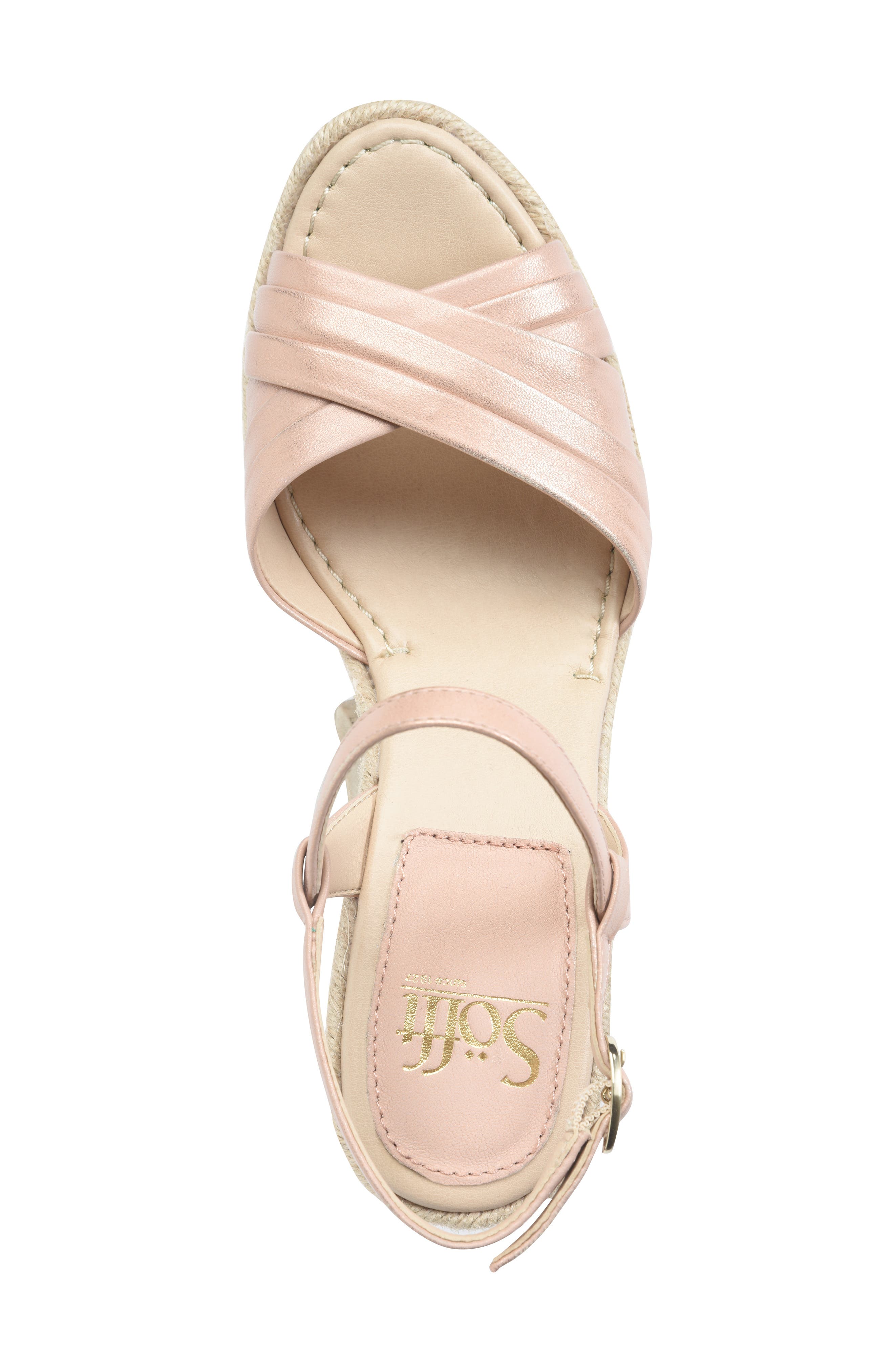 Solani Sandal, Alternate, color, BLUSH LEATHER