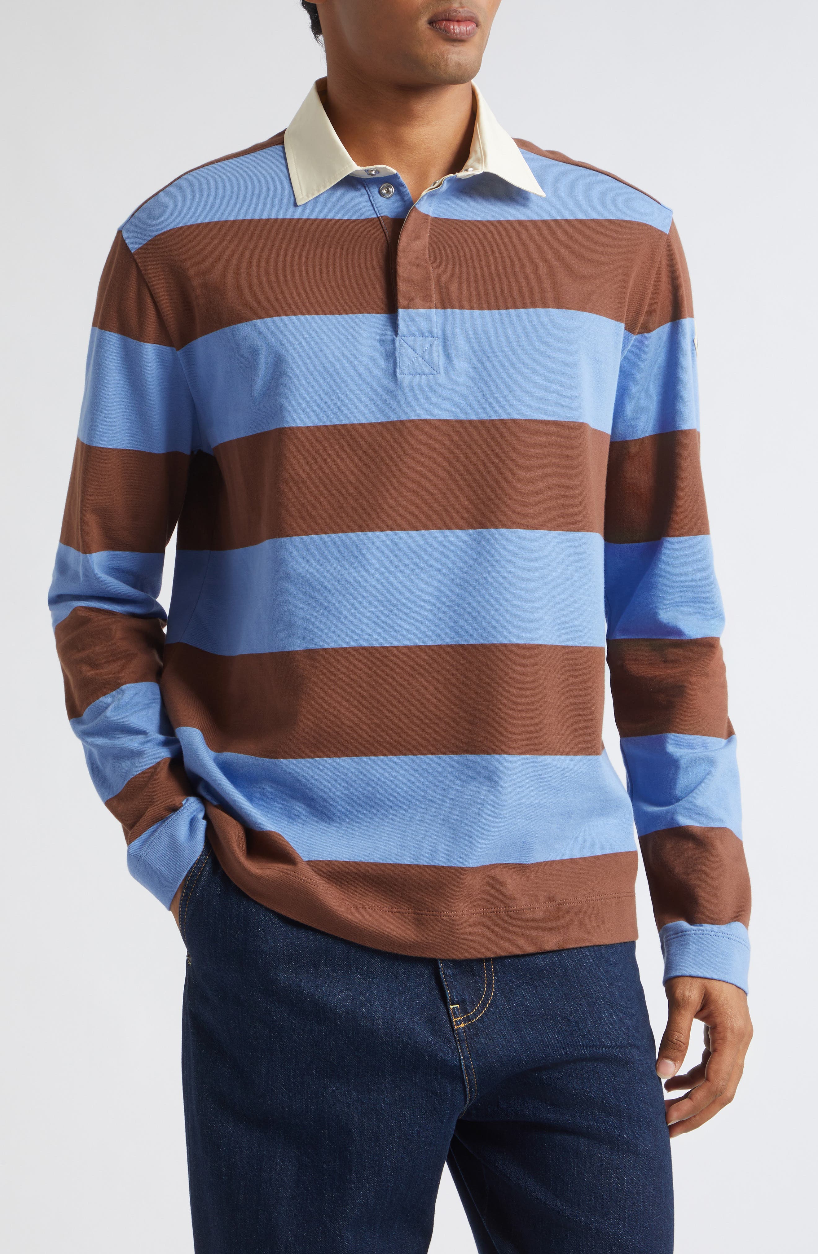 selected STRIPE AZURE/ BROWN