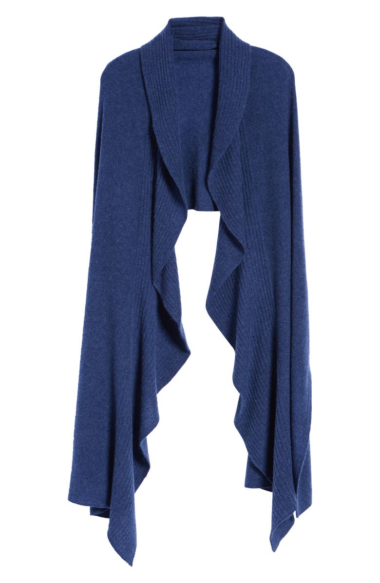 Nordstrom Cashmere Ruffle Wrap, Alternate, color, 
