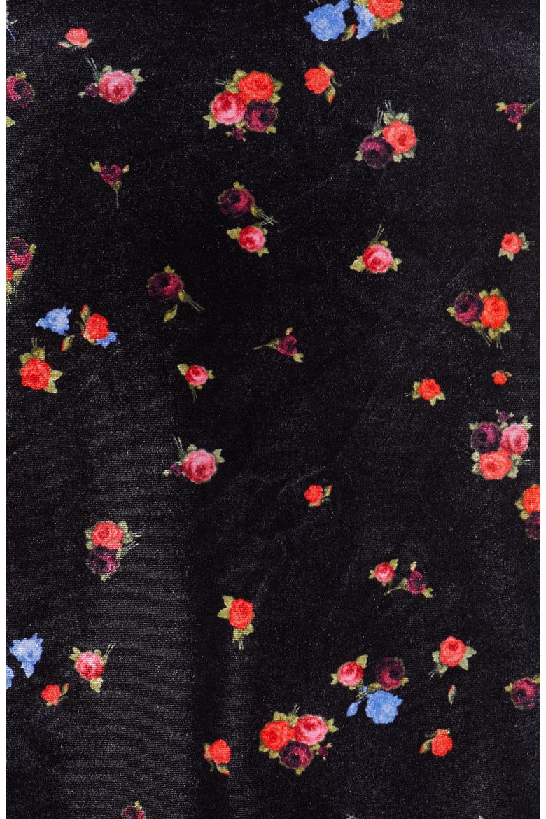 Jason Wu Collection Velvet Short Pajamas, Alternate, color, ROSE PRINT