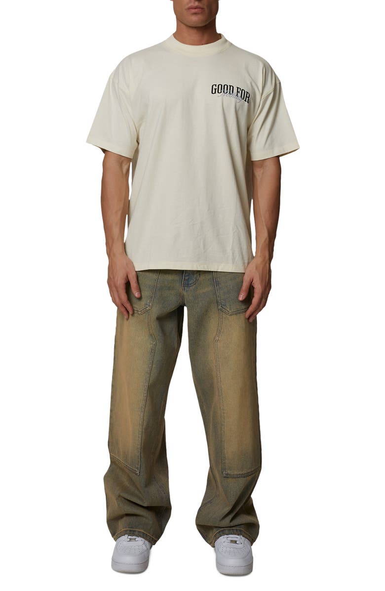 Good For Nothing Oversized Revival T-Shirt, Alternate, color, Ivory