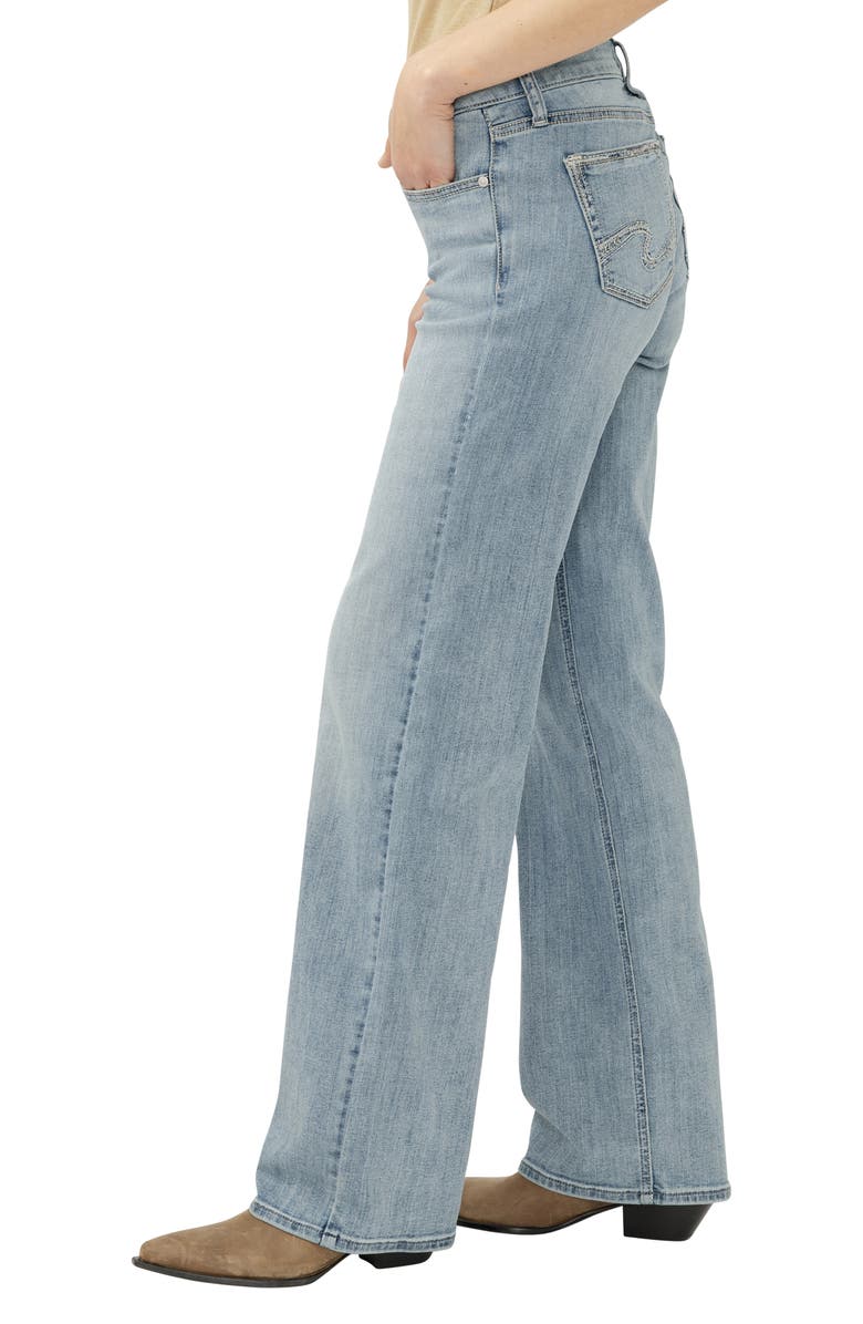 Silver Jeans Co. Elyse Baggy Straight Leg Jeans, Alternate, color,
