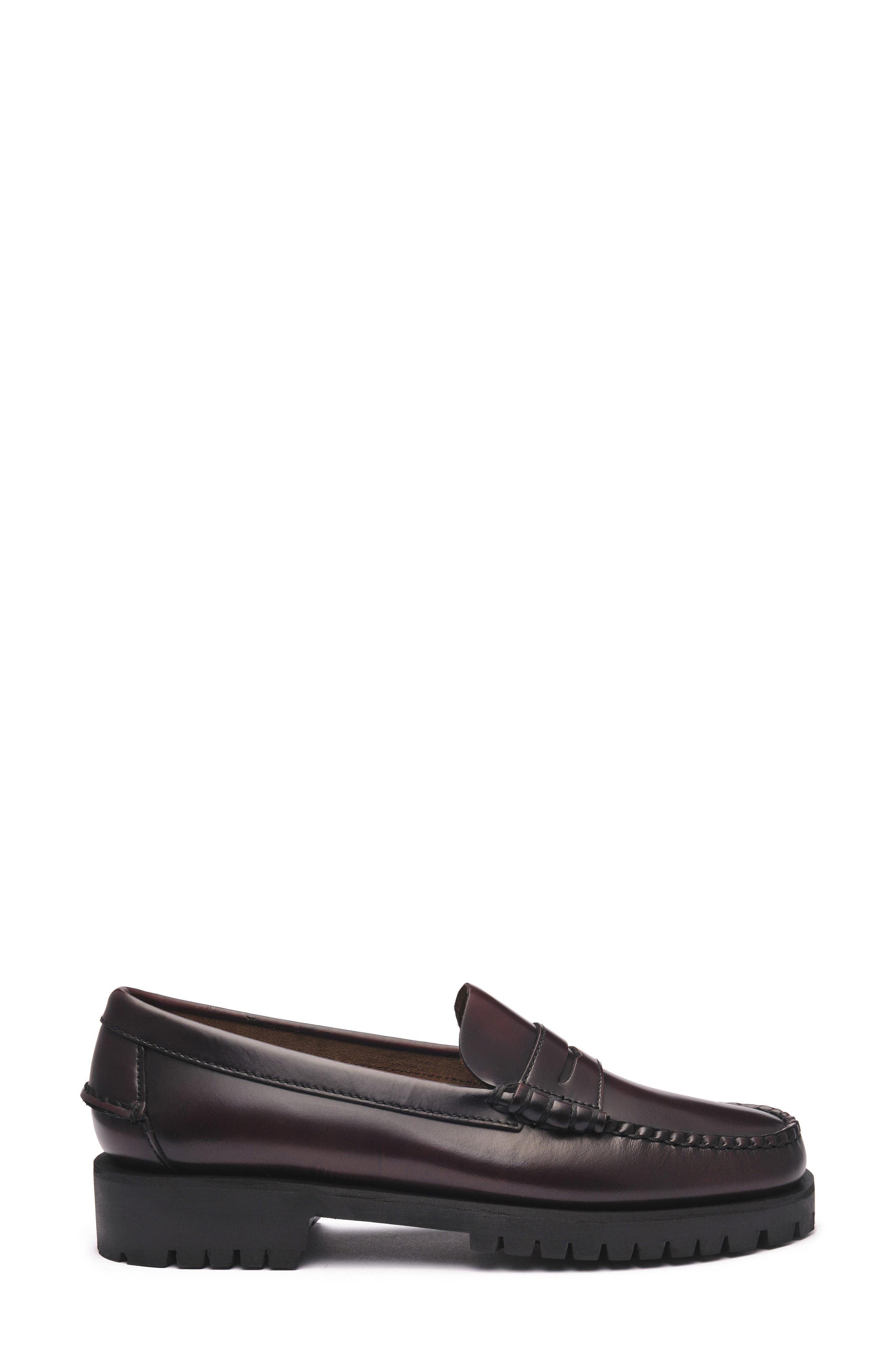 Dan Lug Penny Loafer, Main, color, BROWN AND BURGUNDY