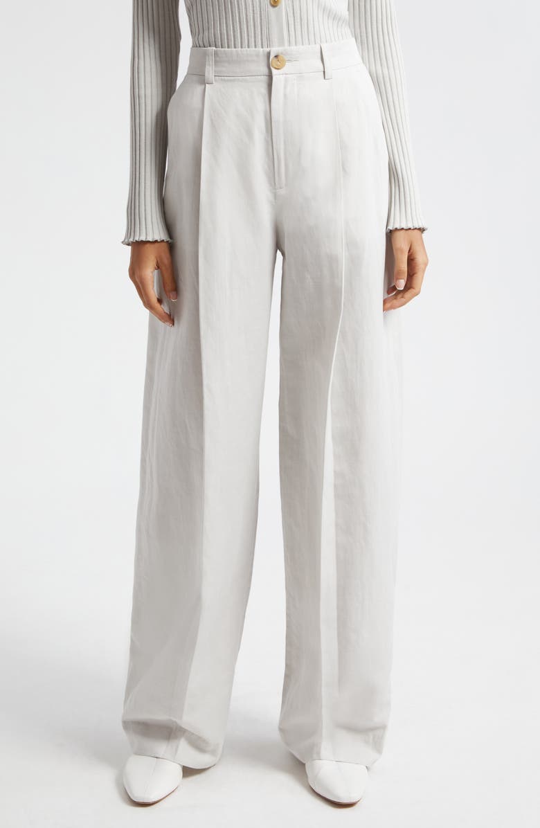 Vince High Waist Wide Leg Pants, Main, color, Salt Glass