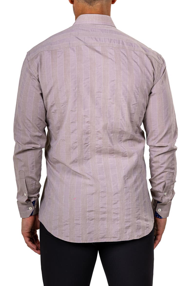 Fibonacci Marthy Contemporary Fit Button-Up Shirt, Alternate, color, BROWN