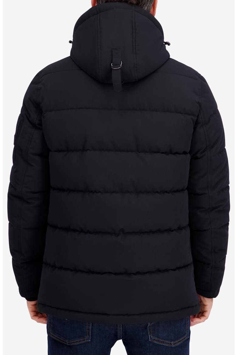 Hooded Water Resistant Parka, Alternate, color, BLACK
