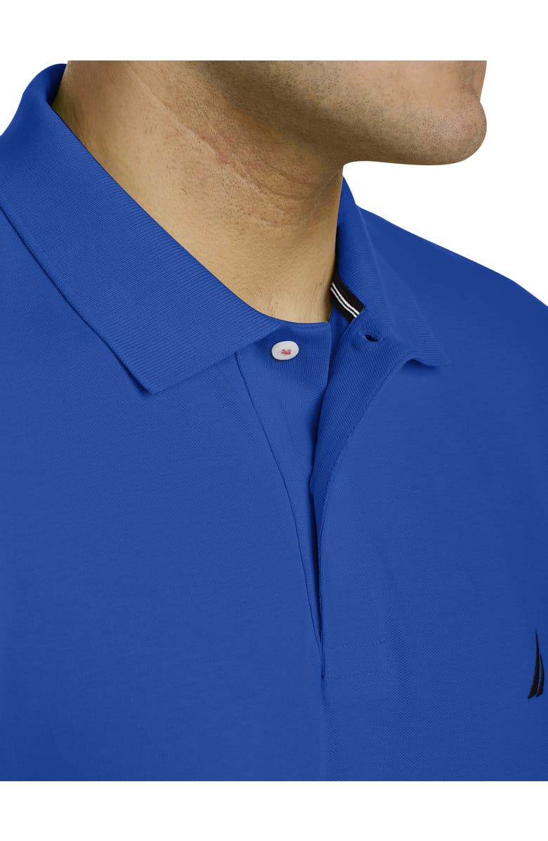Nautica Big & Tall Stretch Piqué Polo Shirt, Alternate, color, Bright Cobalt