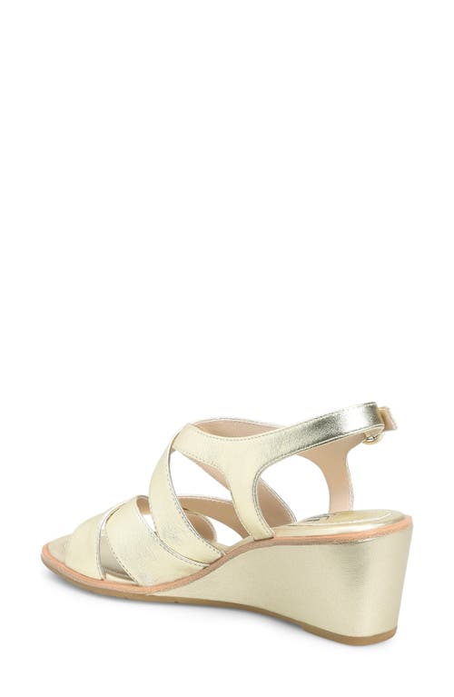 Söfft Gigi Slingback Wedge Sandal In Silver