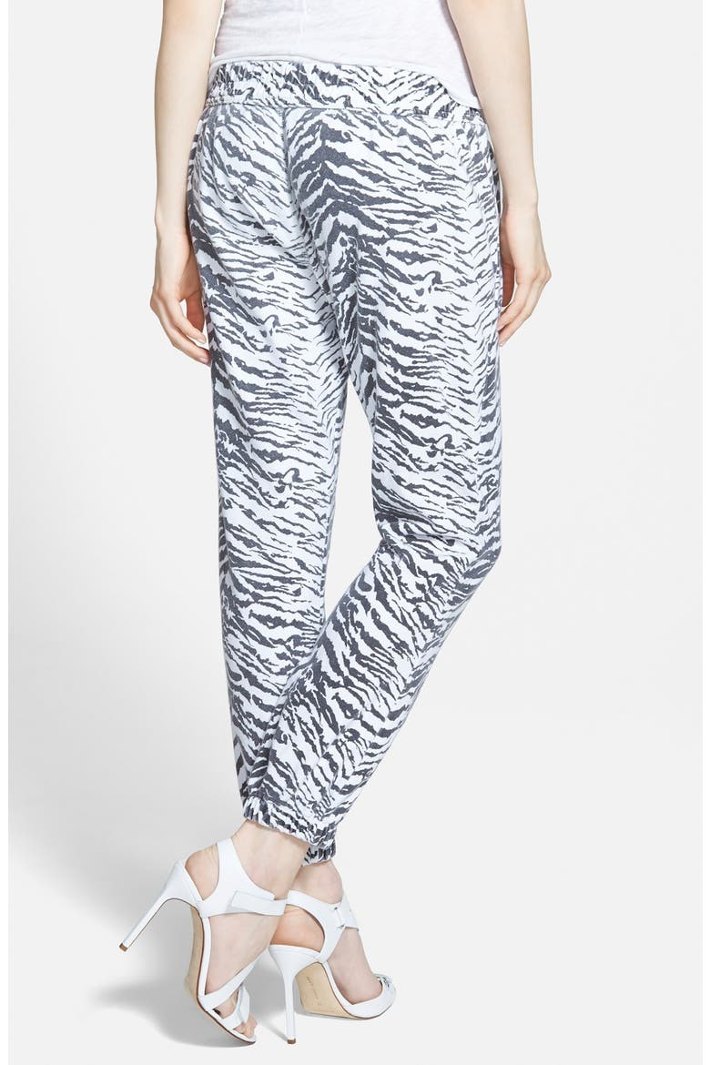 'Vega' Stripe Sweatpants, Alternate, color, ANIMAL INSTINCT