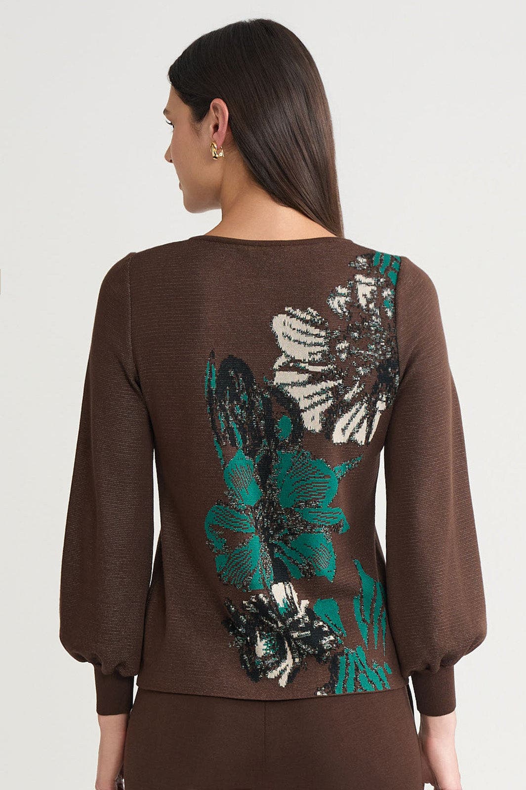 Floral Jacquard Sweater - image 2