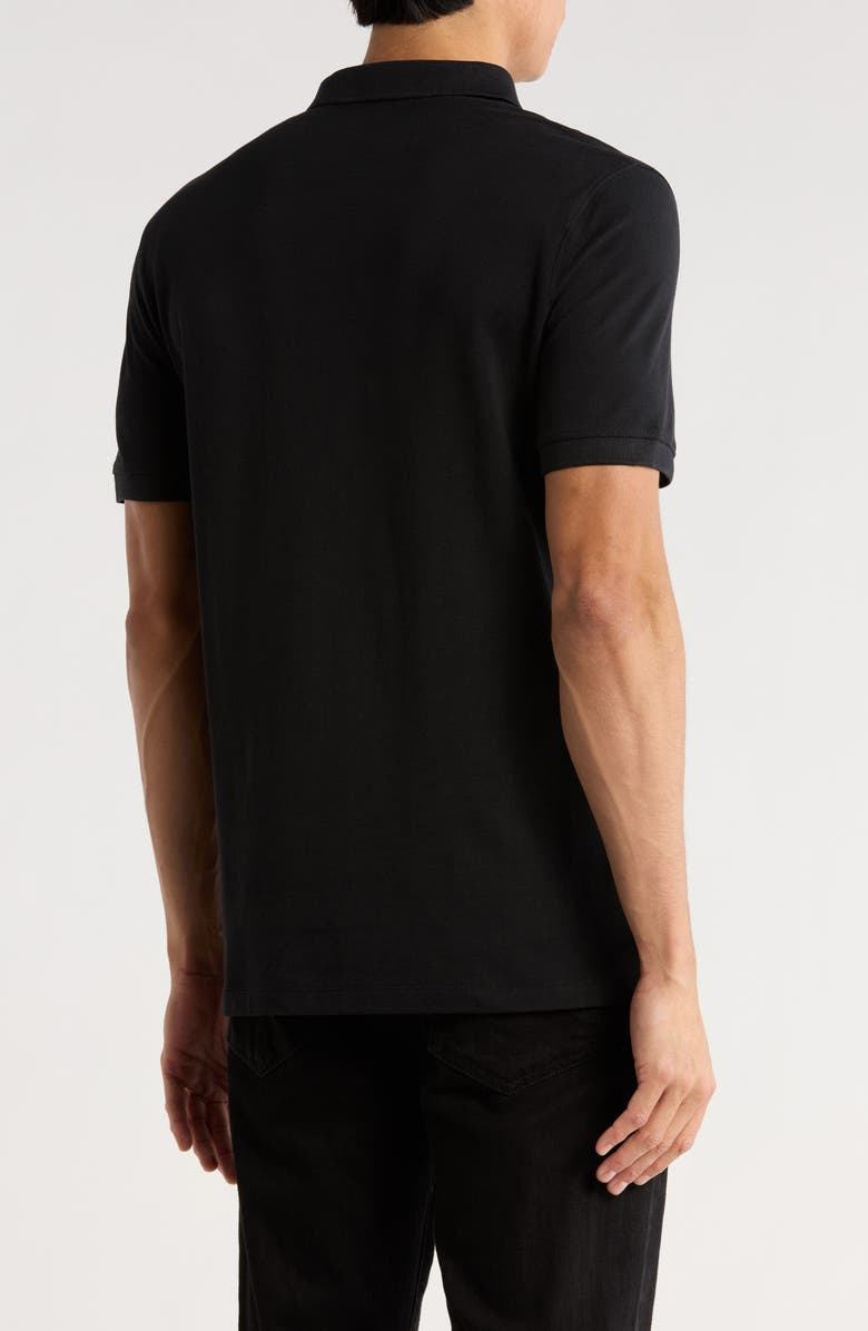 AllSaints Form Cotton Polo, Alternate, color, Jet Black