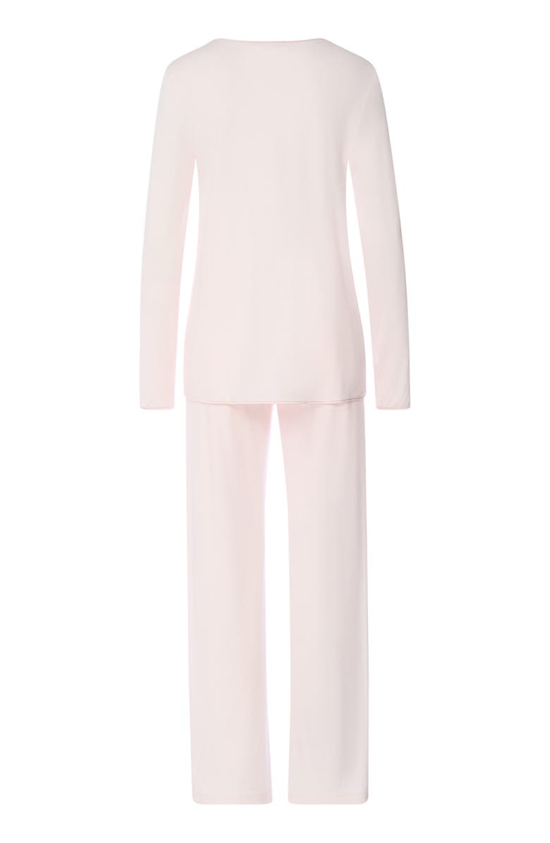 Hanro Long Sleeve Cotton Jersey Pajamas, Alternate, color, 
