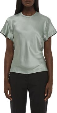 Helmut Lang Silk Satin Top