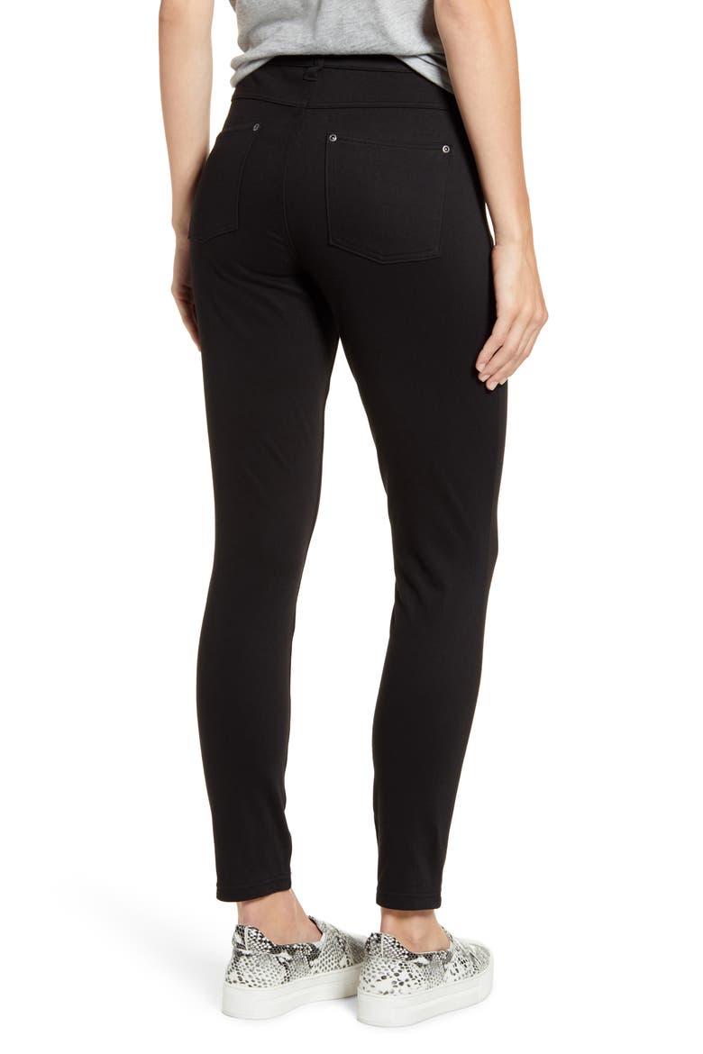 Ultrasoft Denim Leggings, Alternate, color, BLACK