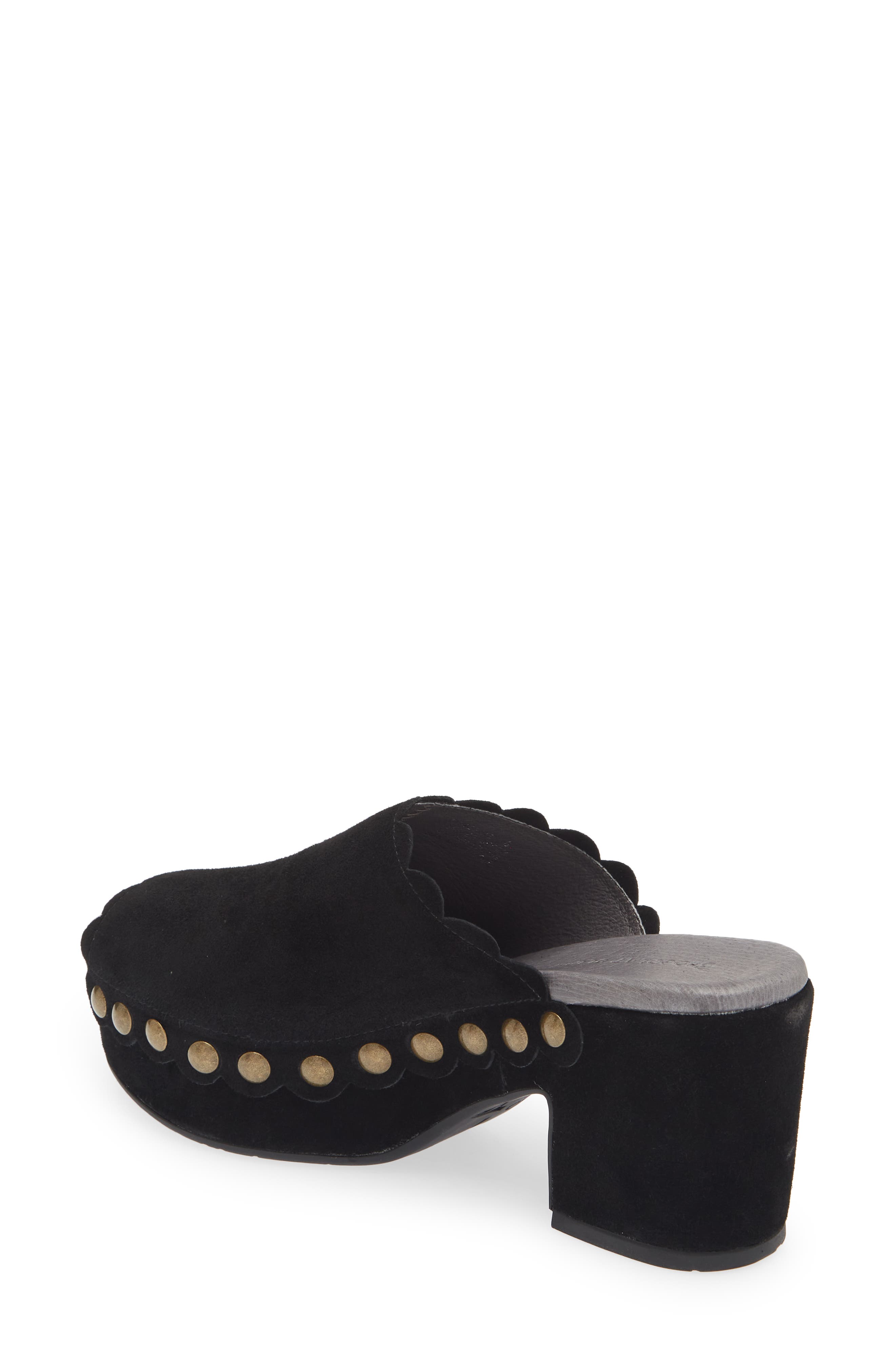 Chocolat Blu Genessis Platform Clog, Alternate, color, Black Suede
