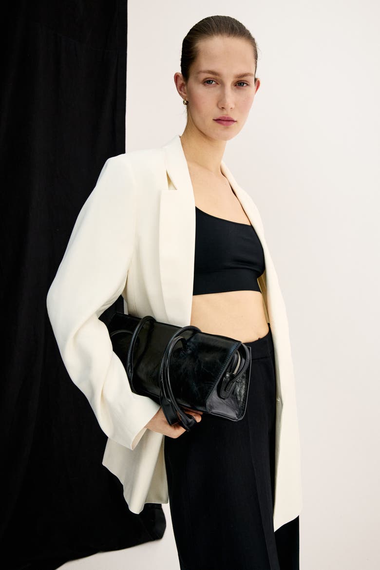 Double-breasted Blazer, Alternate, color, Cream