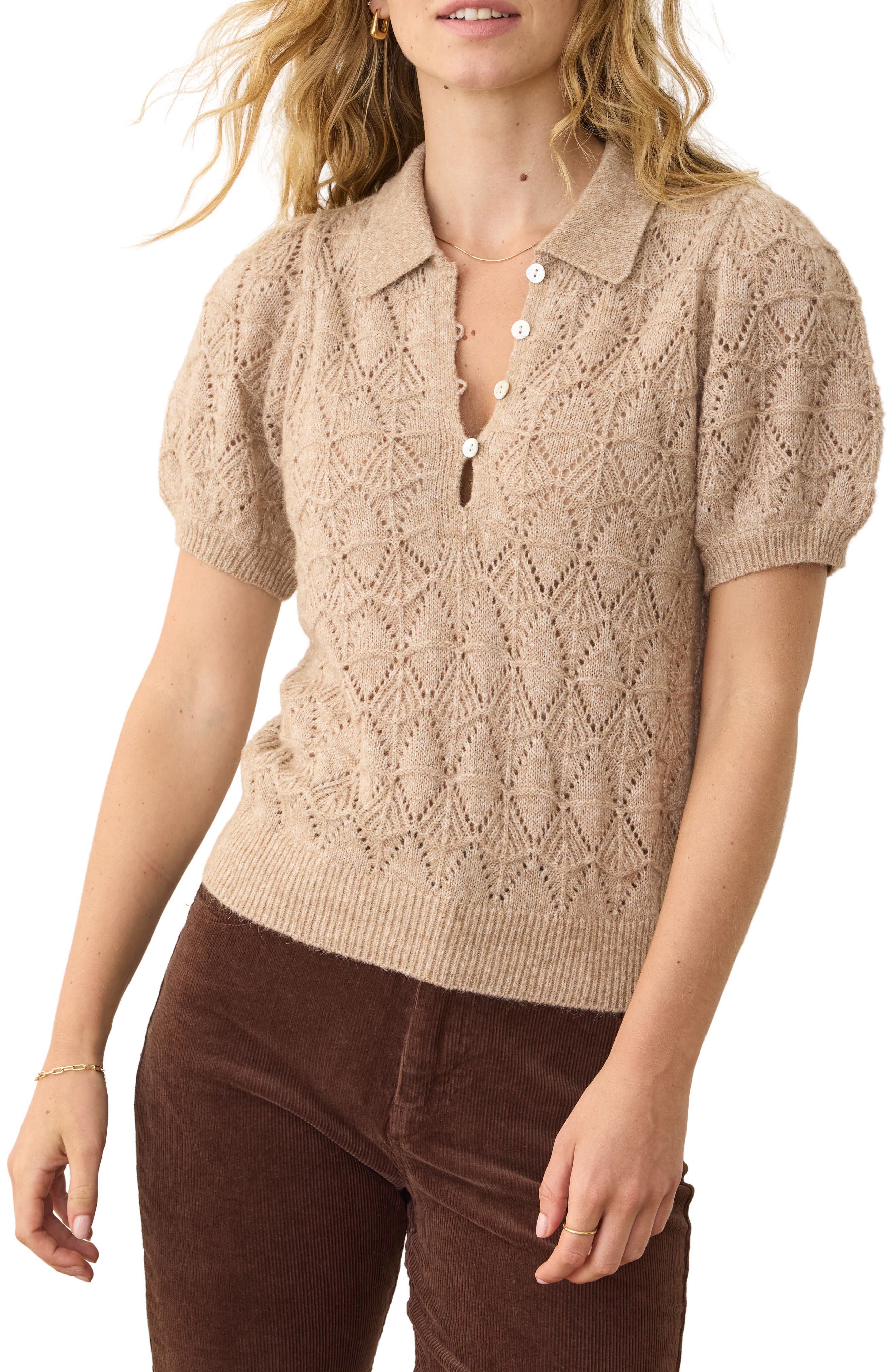 Rebecca Pointelle Sweater