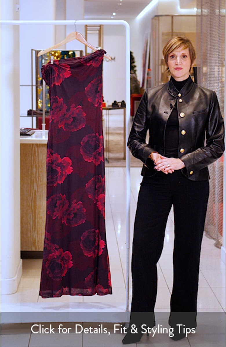 Mischa Twist Strap Mermaid Gown, sales video thumbnail