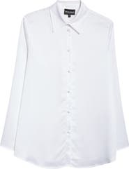 Emporio Armani Back Button Satin Shirt