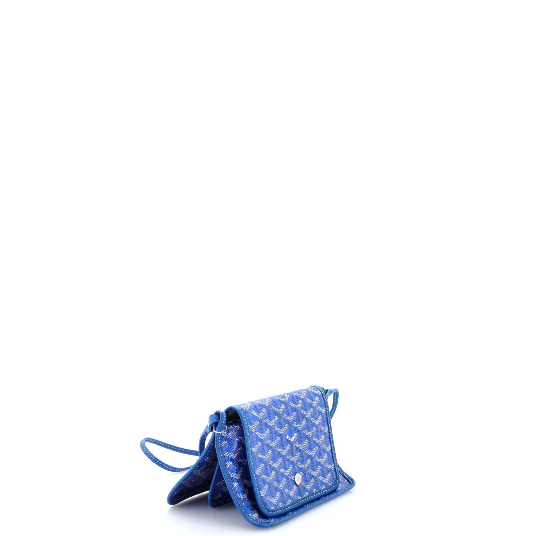 Plumet Clutch Wallet Coated Canvas, Alternate, color, Blue