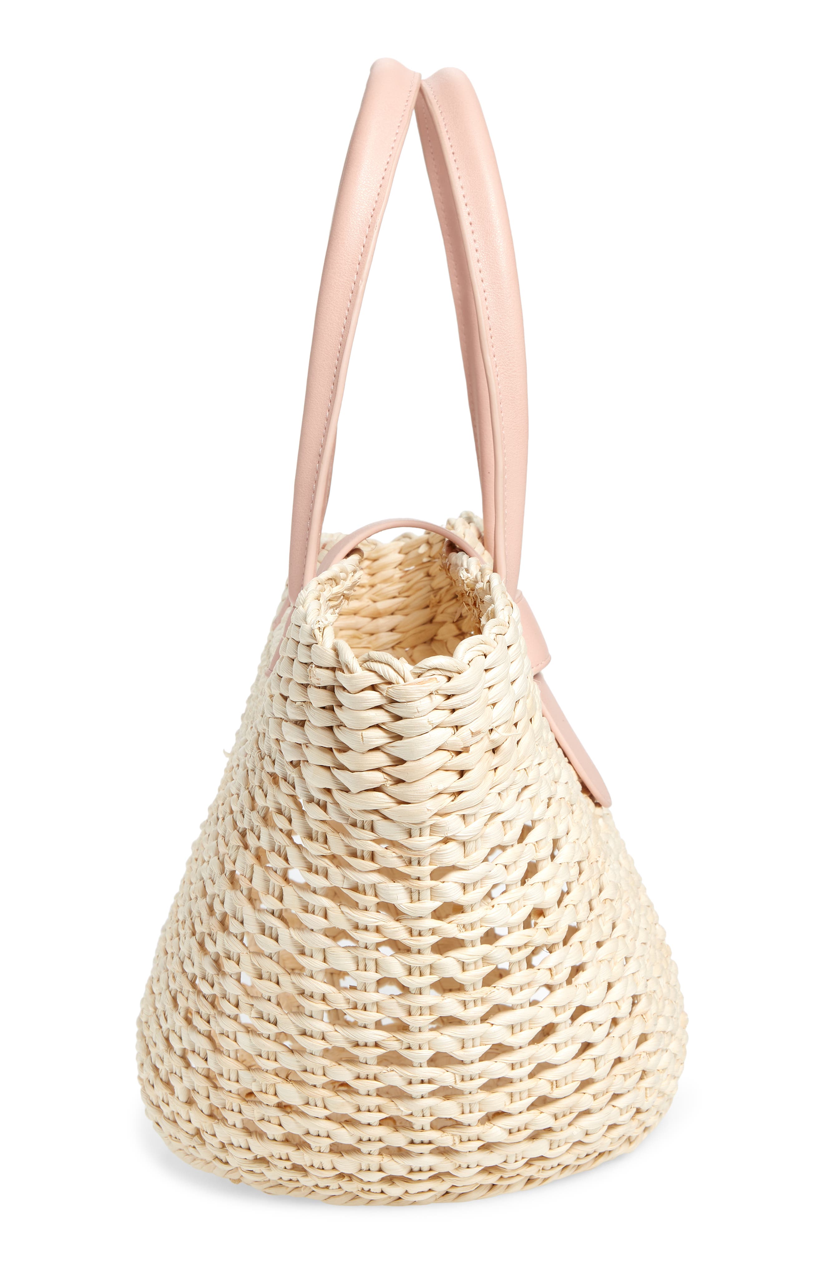 BTB Los Angeles Jules Straw Tote, Alternate, color, 