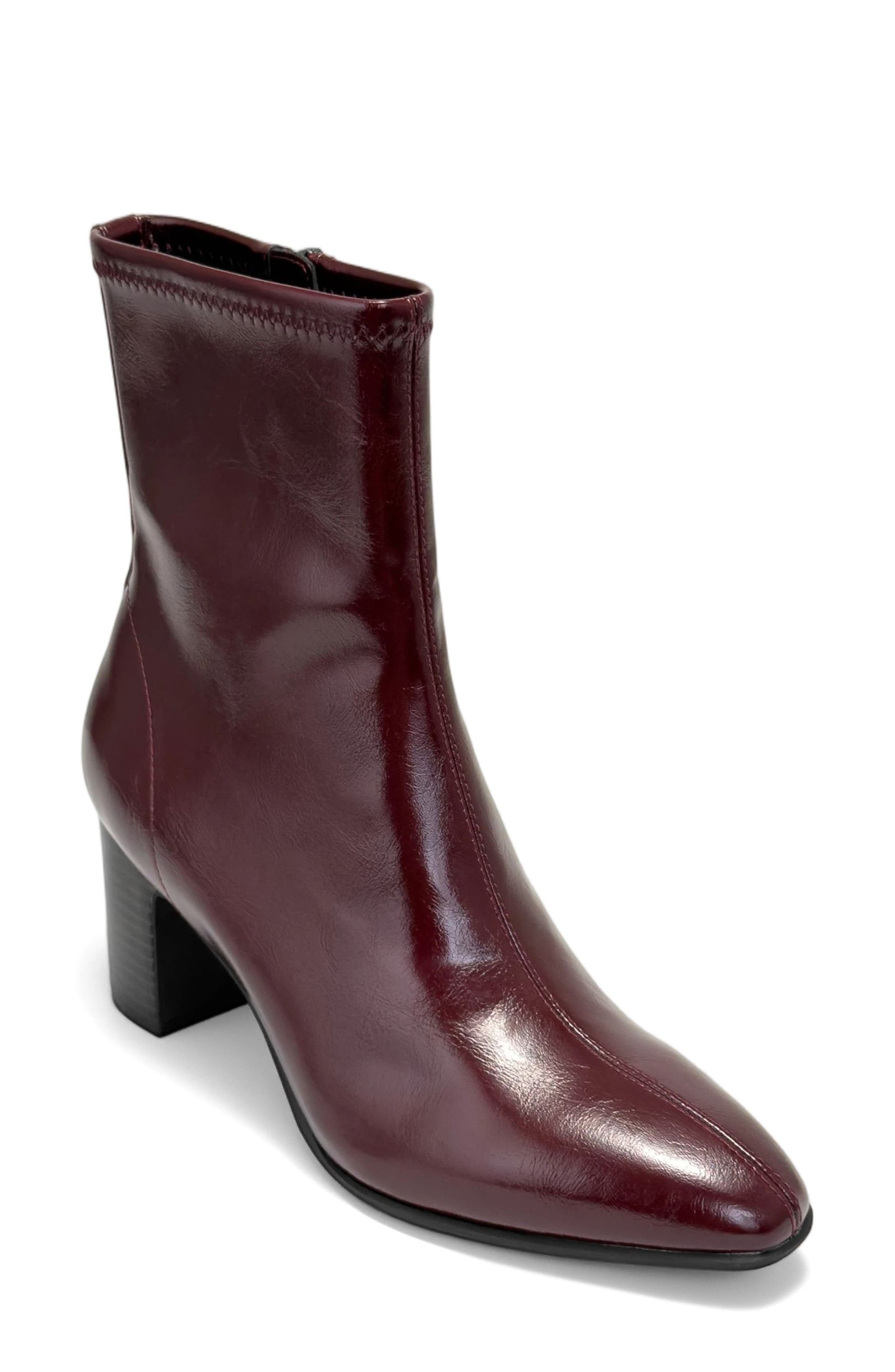 Minnie Faux Leather Boot, Main, color, PORT