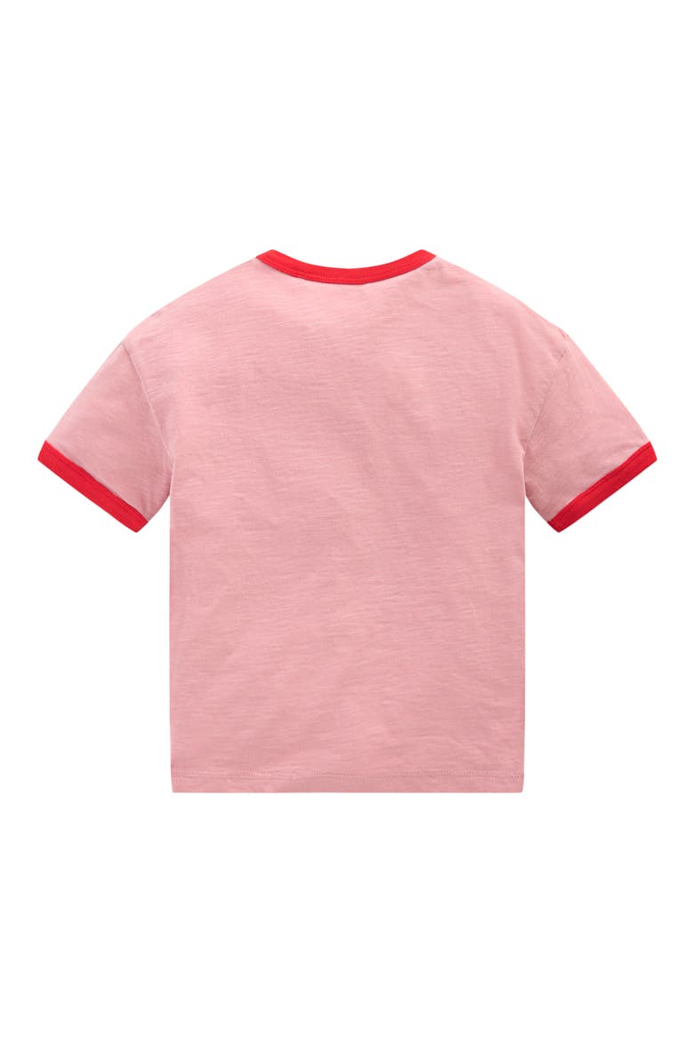 Kids' Ringer Cotton Graphic T-Shirt, Alternate, color, VINTAGE PINK STRAWBERRIES