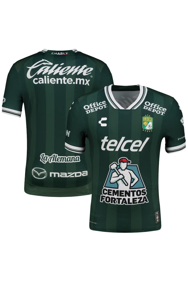 Men's Charly  Green Club Leon 2025/26 Home Authentic Jersey, Alternate, color, Green