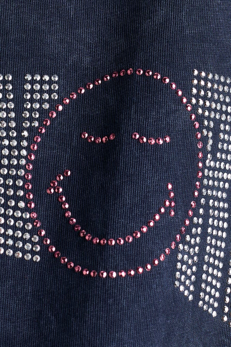 Printed T-shirt, Alternate, color, Dark blue/SmileyWorld®