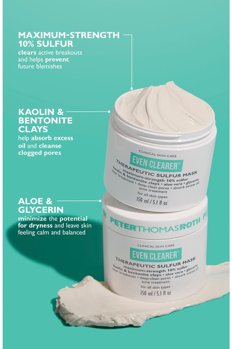 Even Clearer™ Therapeutic Sulfur Mask, Alternate, color, NO COLOR