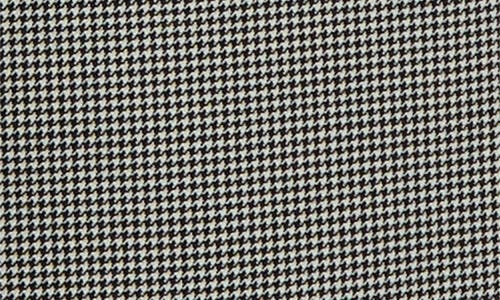 Alexander Mcqueen Wool Houndstooth Coat In Black/ivory