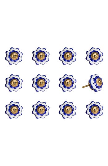 Kinetic 12-pack Knobs In Wavy Blue Gold