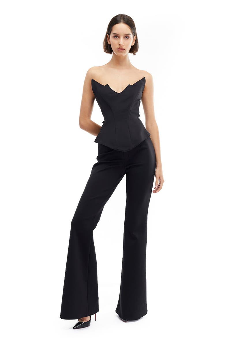 April Zipper Corset, Main, color, Black