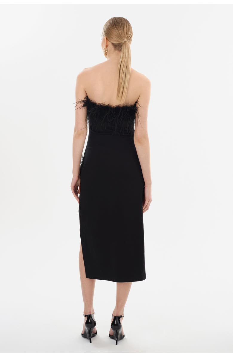 LAMARQUE Freya | Strapless Midi Dress, Alternate, color, Black