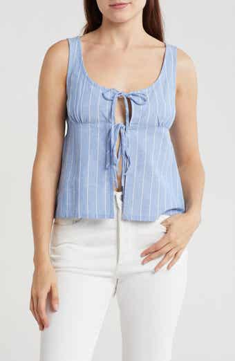 Vigoss Tie Front Tank Top