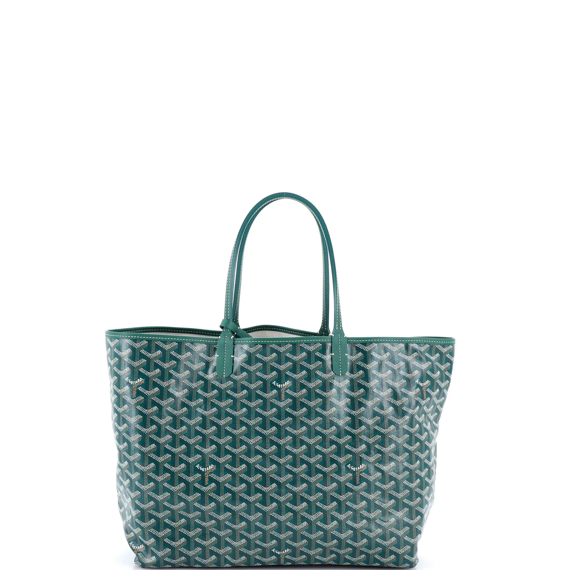 Pre-Owned Goyard Saint Louis Tote Coated Canvas PM, Main, color, Green
