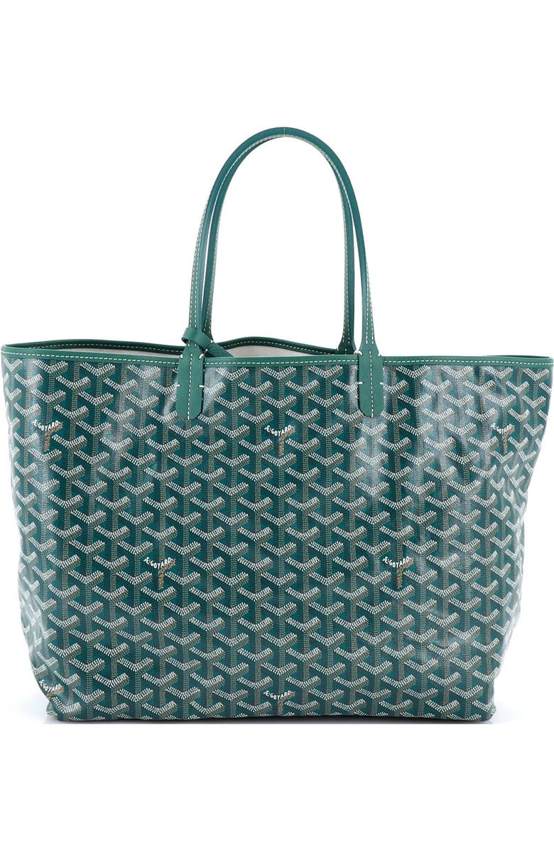 Pre-Owned Goyard Saint Louis Tote Coated Canvas PM, Main, color, Green