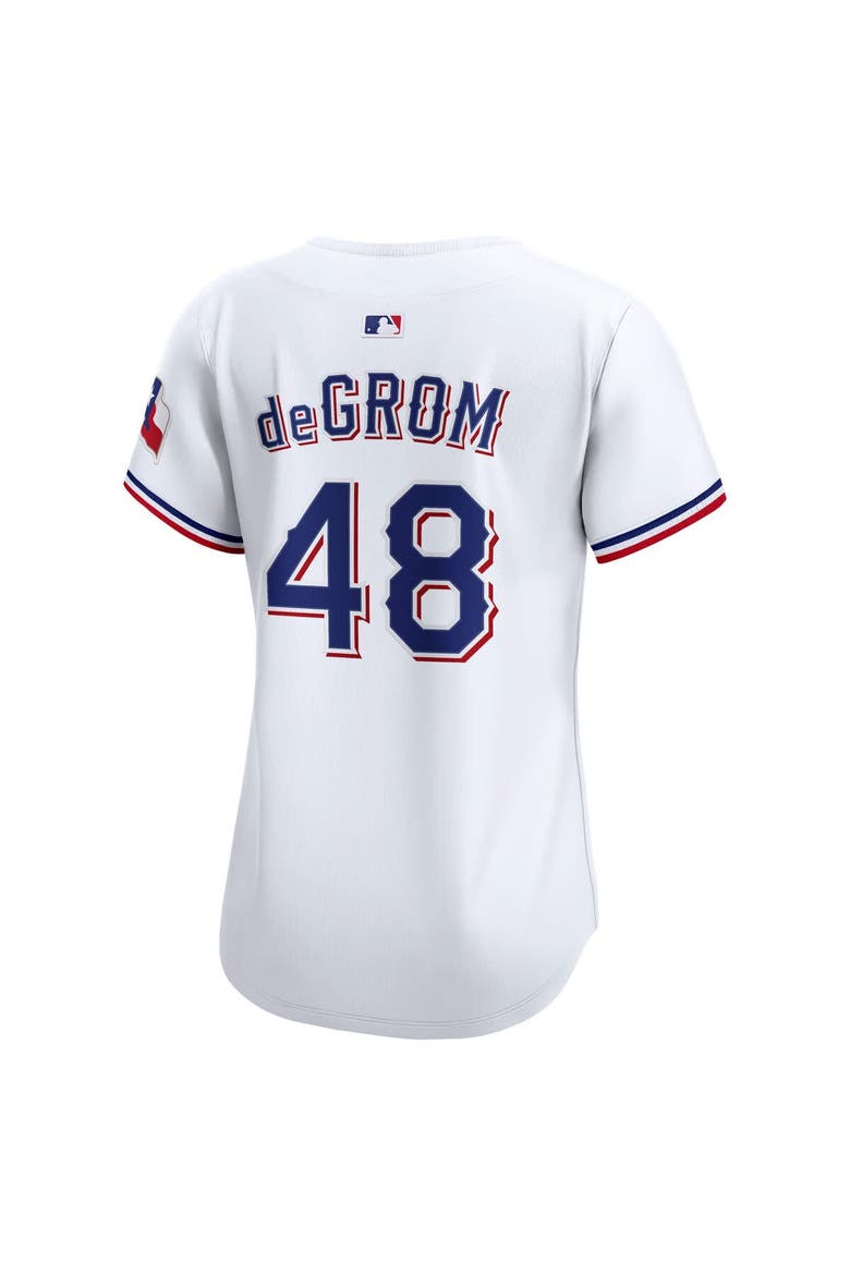 Women's Nike Jacob deGrom White Texas Rangers Home Limited Player Jersey, Alternate, color, White
