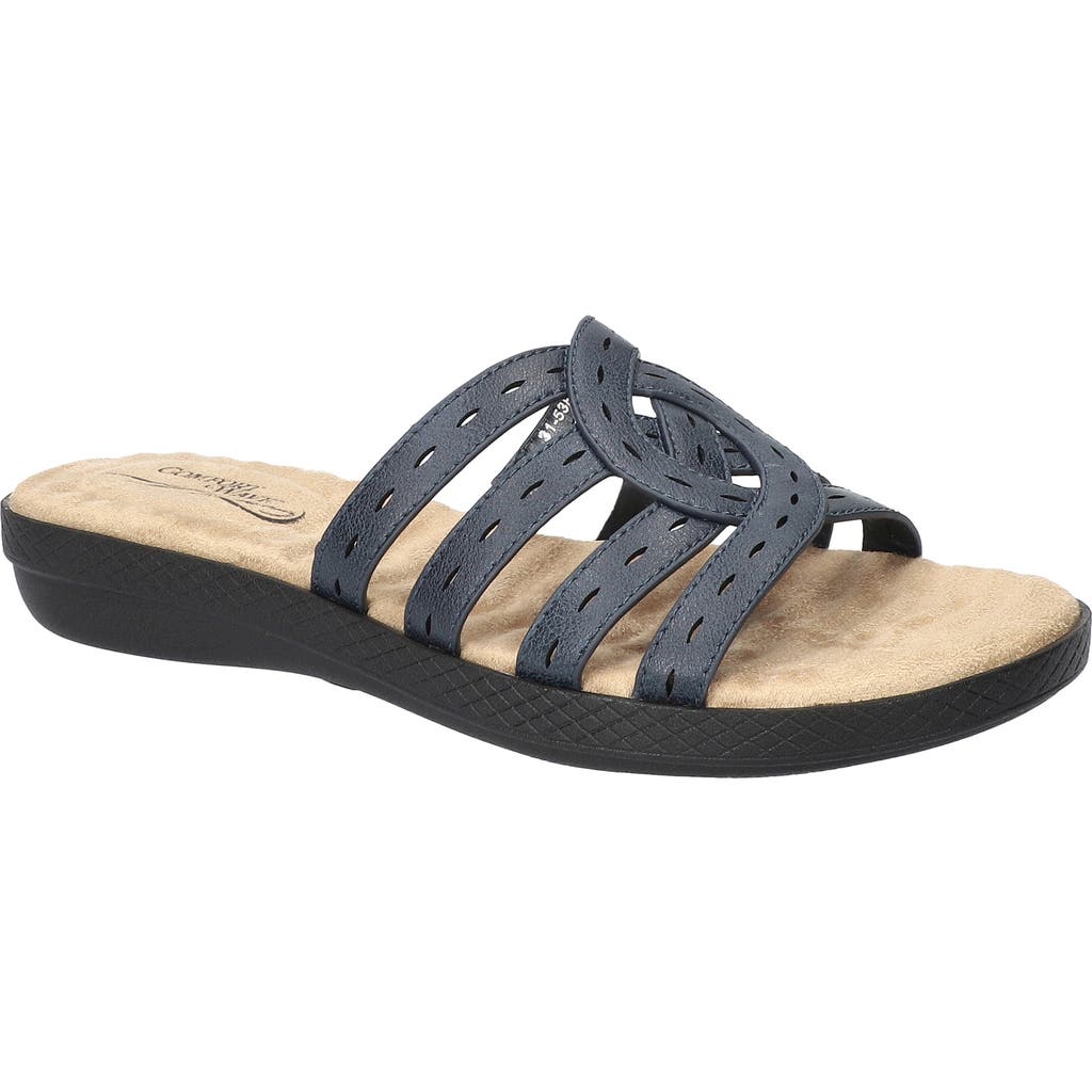 EASY STREET EASY STREET CAMMIE PERFORATED SANDAL